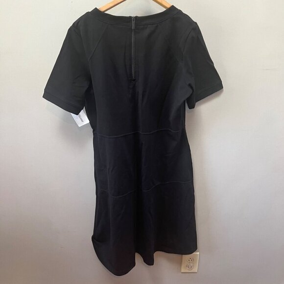 NEW Athleta En‎ Route Dress Black - Size LT - Picture 6 of 8